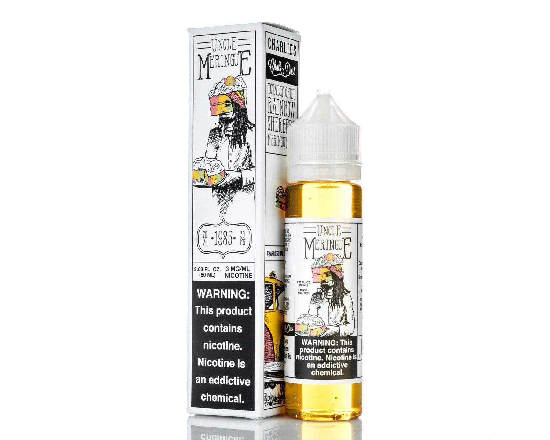 Charlie's Chalk Dust | Uncle Meringue eLiquid with packaging