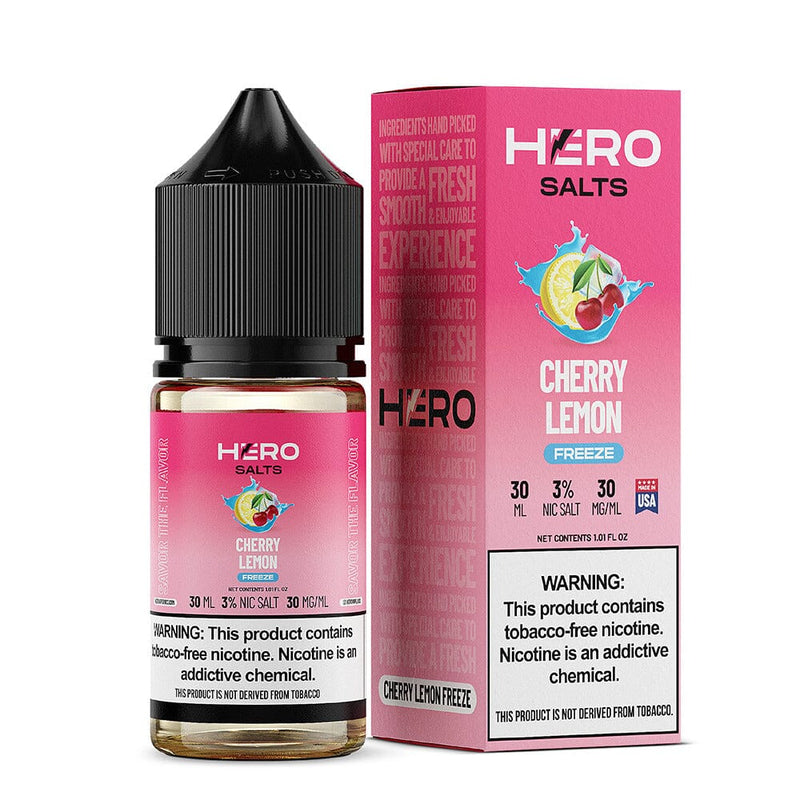 Cherry Lemon Freeze by Hero E-Liquid 30mL (Salts)
