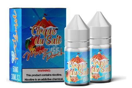CIRQUE DU SALT | Mango Peach Ice 2X30ML eLiquid with packaging