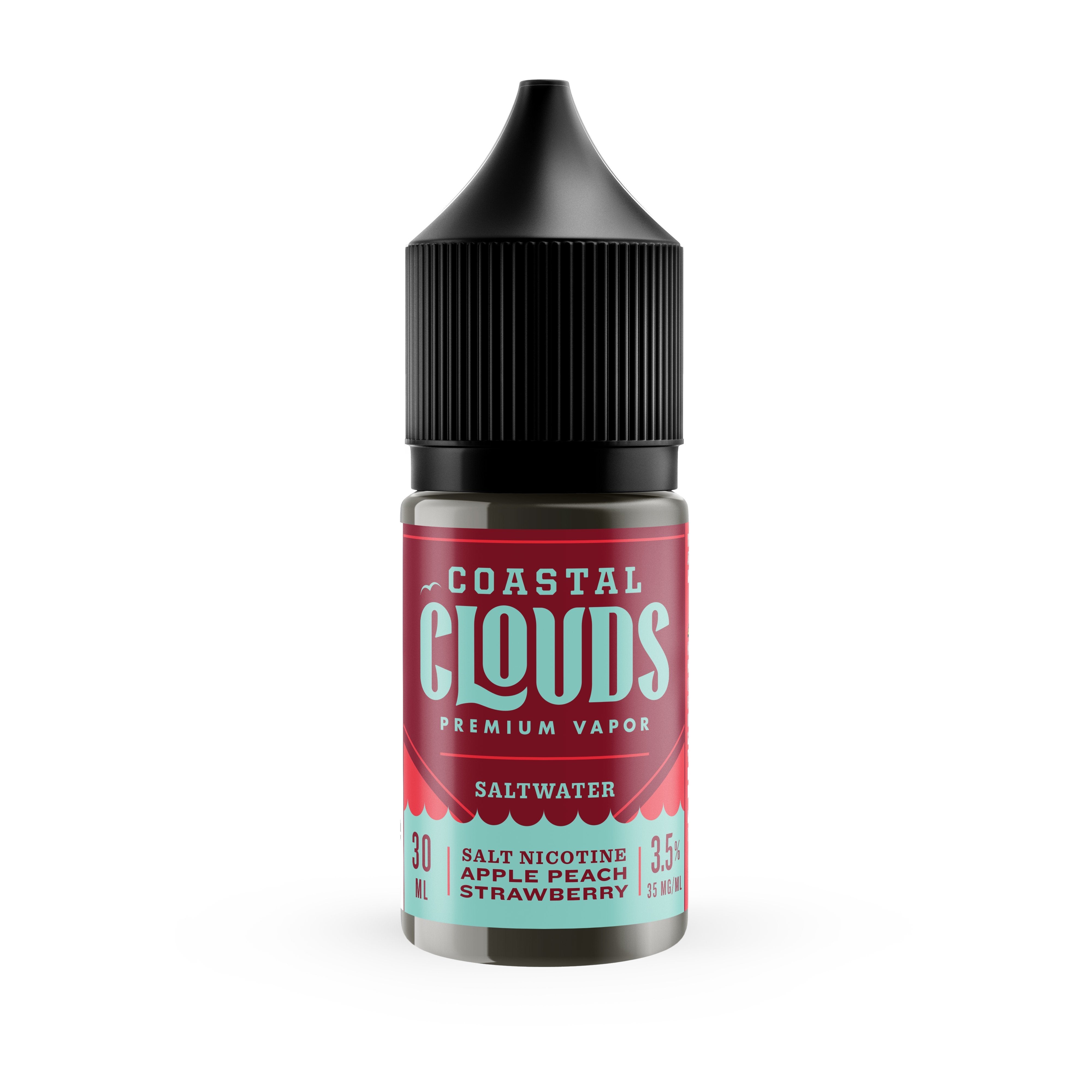 Apple Peach Strawberry by Coastal Clouds Salt 30ml bottle