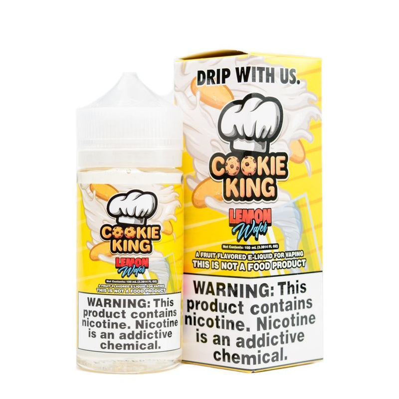 Lemon Wafer by COOKIE KING E-Liquid 100ml with packaging