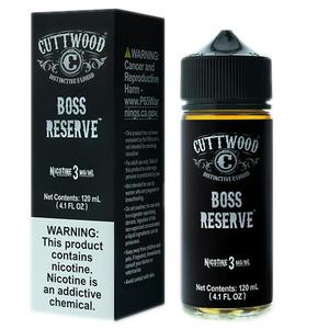 Boss Reserve by Cuttwood EJuice 120ml with packaging