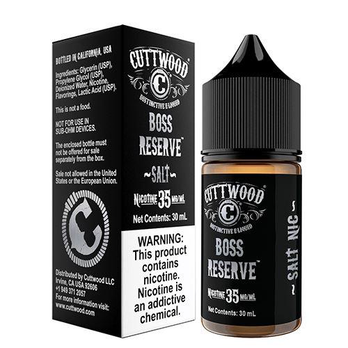 Boss Reserve | Cuttwood E-Liquid | 30mL with Packaging