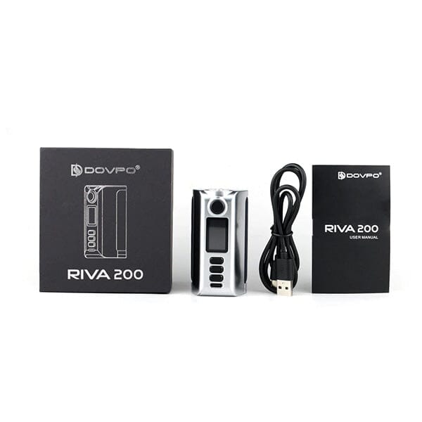 Dovpo Riva 200 Box Mod with packaging and parts