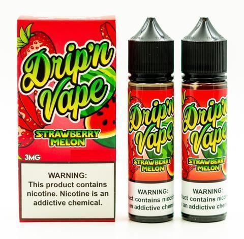 DRIP N VAPE | Strawberry Melon 120ML eLiquid with packaging