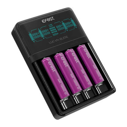 Efest Elite LUC V4 Battery Charger - 4 Bay with battery