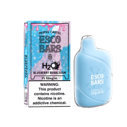Esco Bars Aquios Mesh Disposable | 6000 Puffs | 15mL | 50mg blueberry bubblegum with packaging
