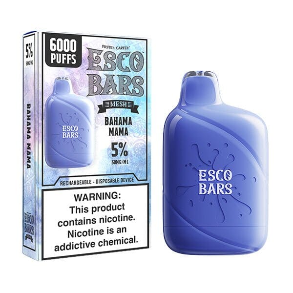 Esco Bars Mesh Disposable | 6000 Puffs | 15mL | 5% bahama mama with packaging