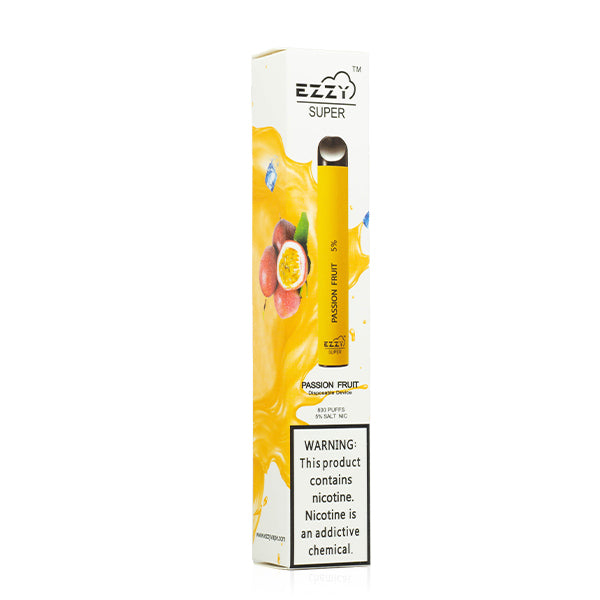 EZZY Super Disposable Device | 800 Puffs | 3.2mL Passion Fruit Packaging