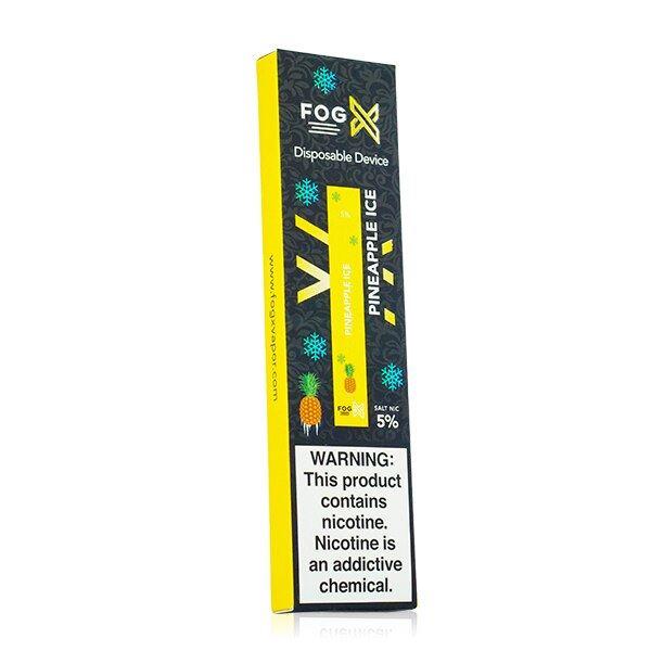 Fog X Disposable E-Cigs (Individual) pineapple ice packaging