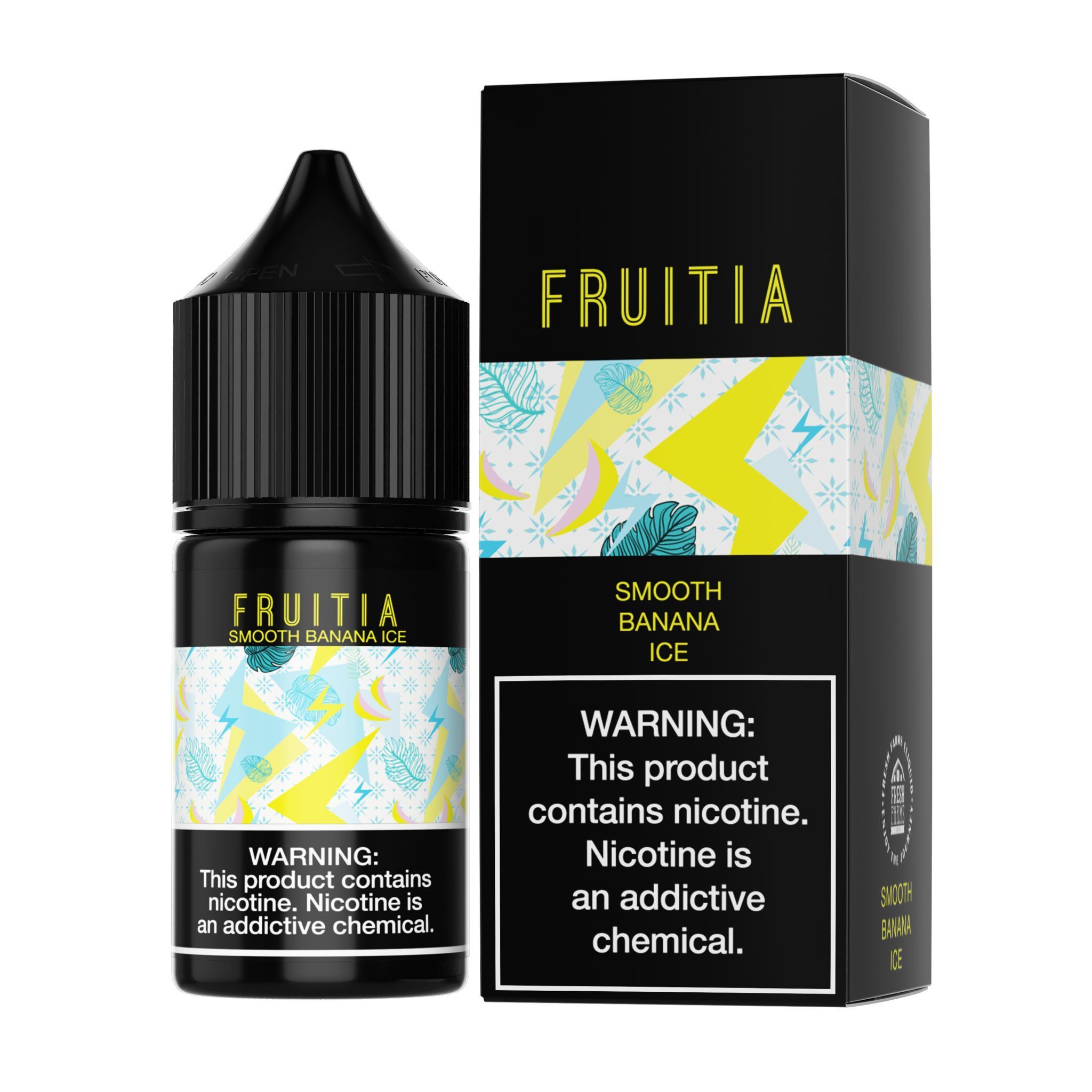 Smooth Banana Ice by Fruitia Salts 30ml with packaging