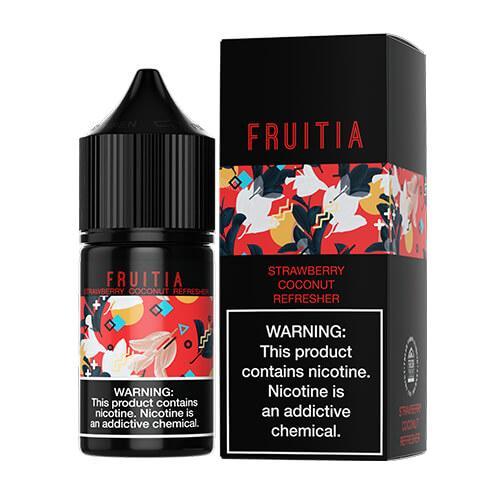 Strawberry Coconut Refresher by Fruitia Salts 30ml with packaging