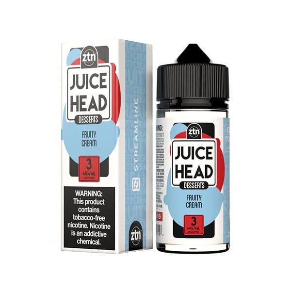 Fruity Cream Freebase E-Juice by Juice Head 100mL with packaging