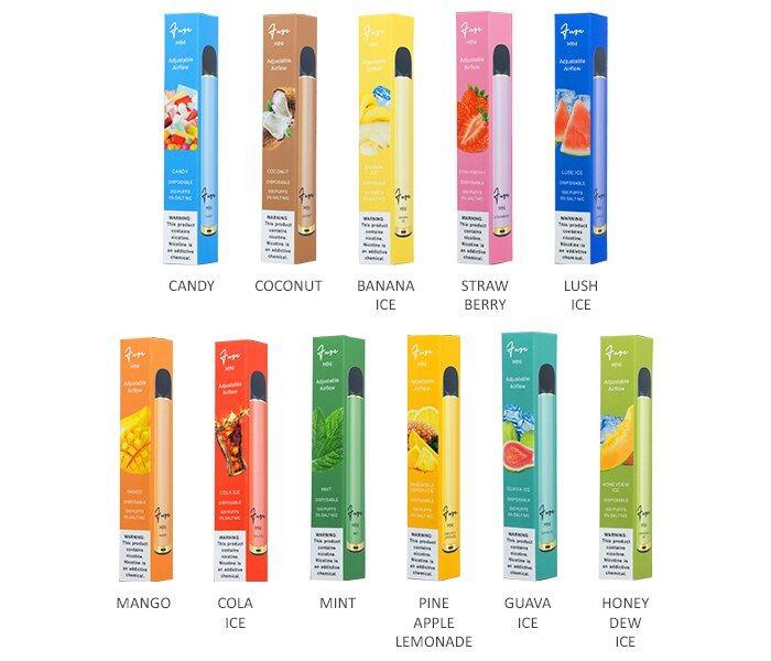 Fuze Mini Disposable E-Cigs group photo