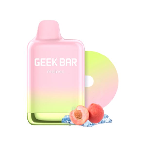 Geek Bar Meloso Max Disposable | 9000 Puffs | 14mL | 50mg Peach Ice