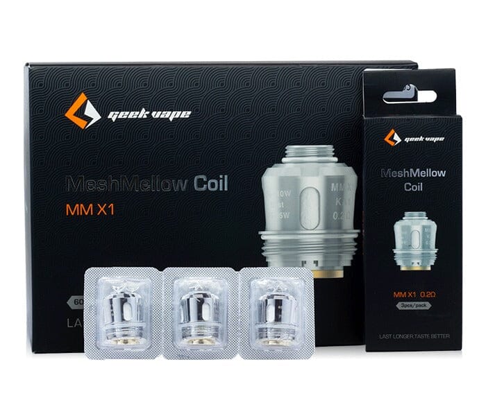 GeekVape MeshMellow MM Coils (3-Pack) MM X1 0.20 ohm with packaging