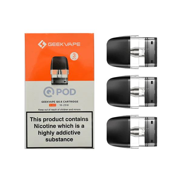 Geekvape Sonder/Wenax Q Pods (3-Pack) 0.6 Ohm Cartridge 3pk with Packaging