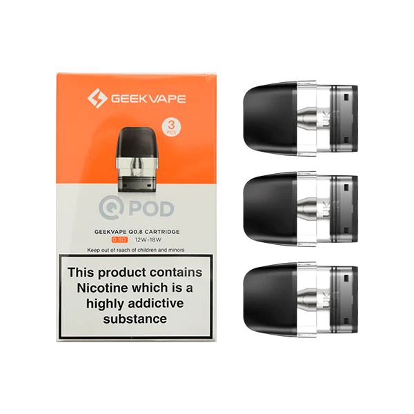 Geekvape Sonder/Wenax Q Pods (3-Pack) 0.8 Ohm Cartridge 3pk  with Packaging