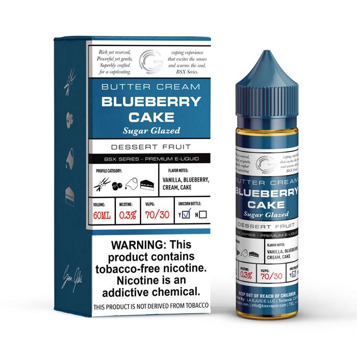 Blueberry Cake by Glas BSX TFN 60ml with packaging
