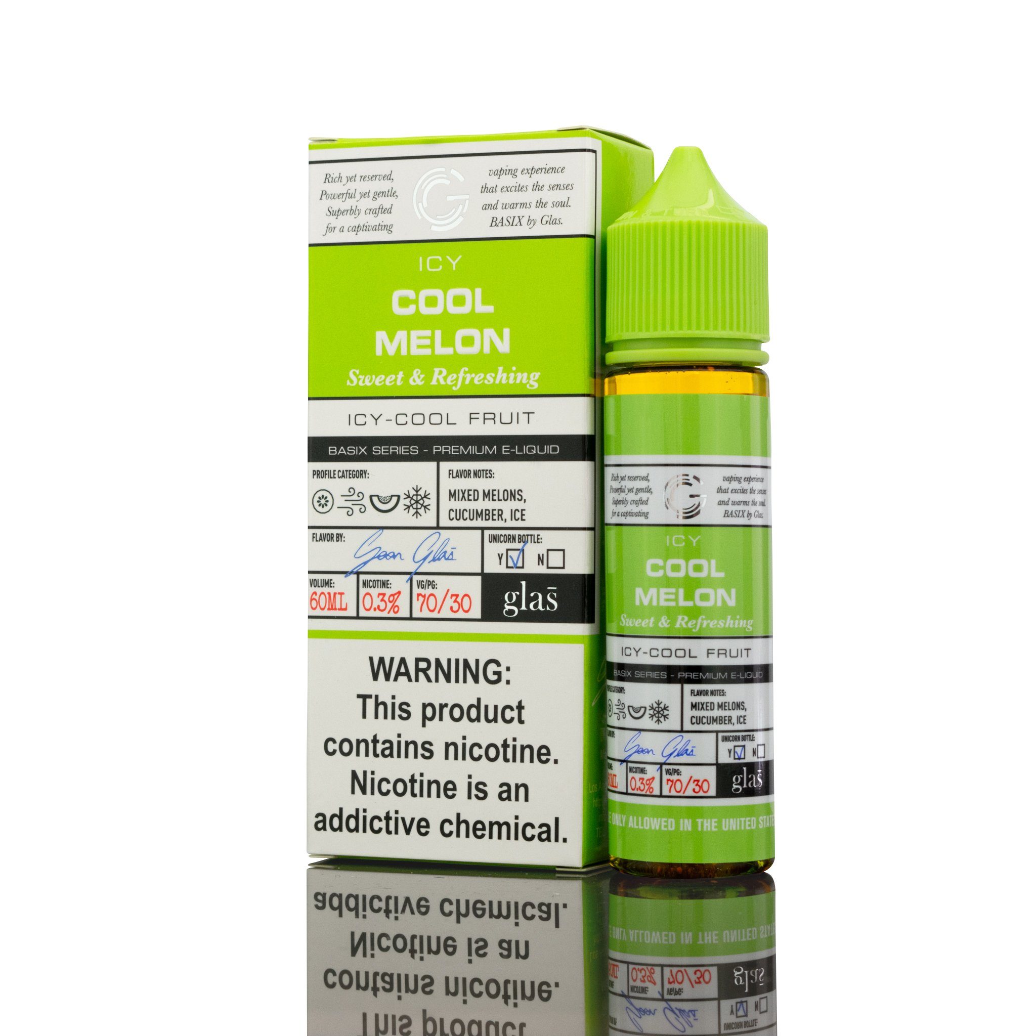 Cool Melon by Glas BSX TFN 60ml with packaging