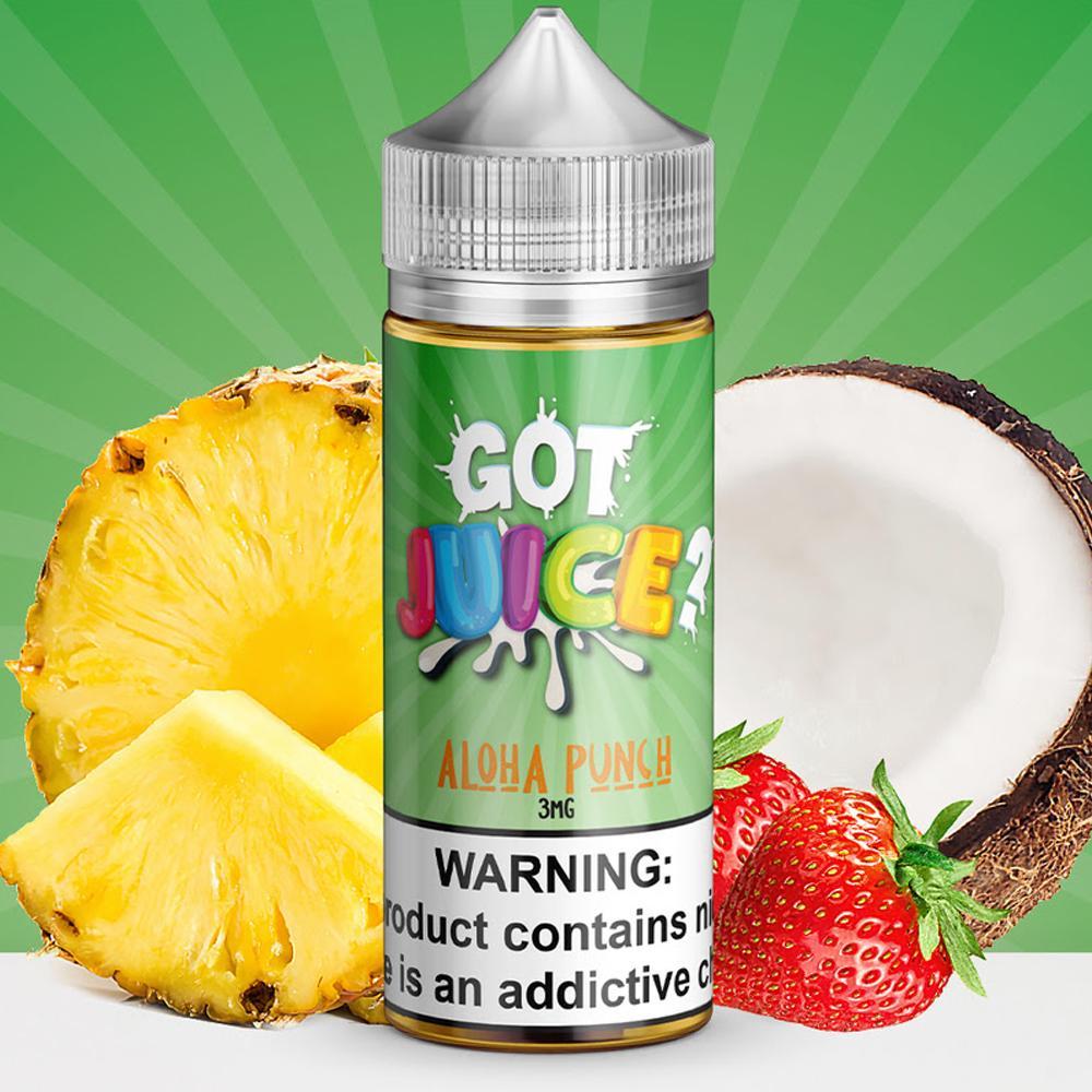 GOT JUICE | Aloha Punch 100ML eLiquid bottle with background
