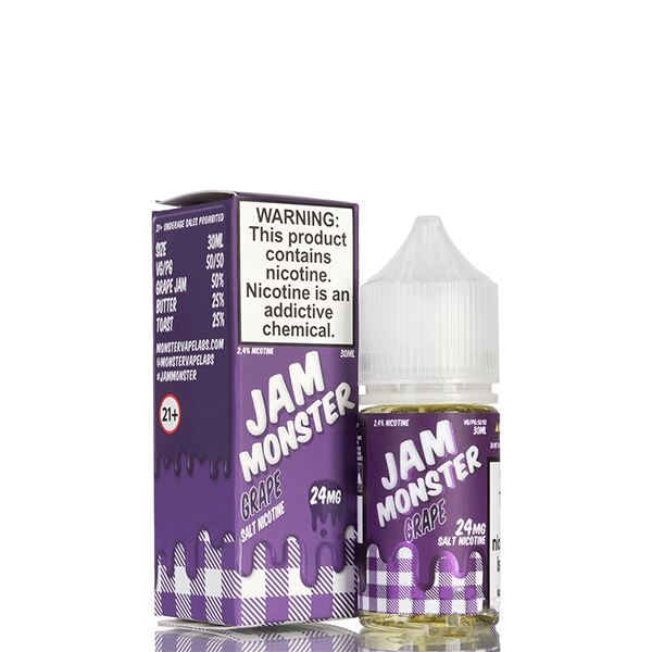  Grape By Jam Monster Salts E-Liquid with packaging