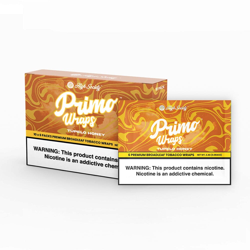 High Society Primo Wraps Tupelo Honey with packaging