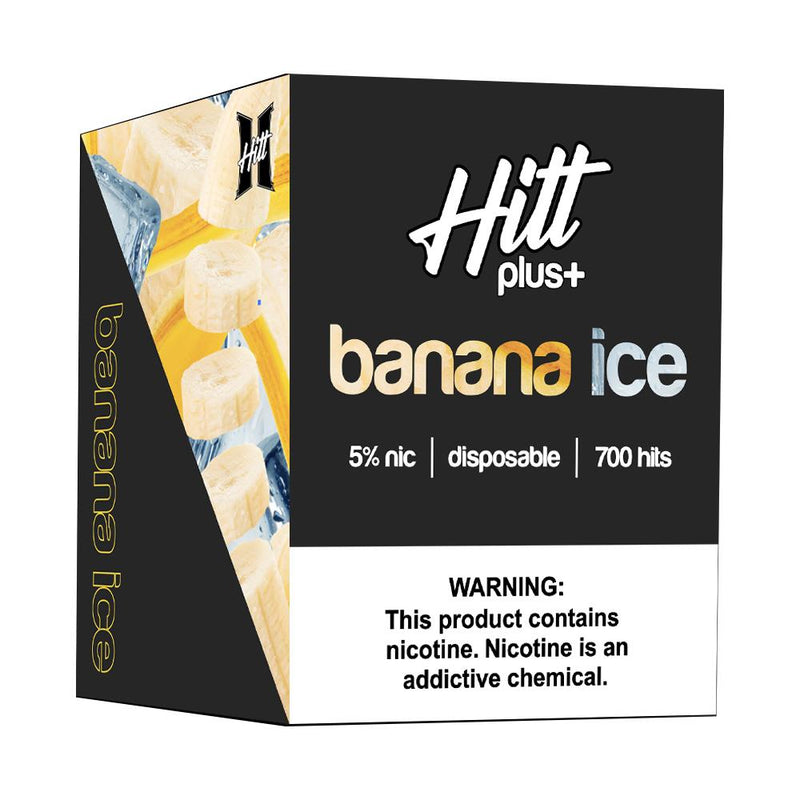 HITT | PLUS Disposable E-Cigs - Individual banana ice packaging