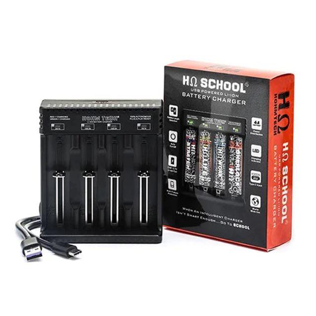 Hohm Tech Hohm School 4 Battery Charger - 4 Bay with packaging
