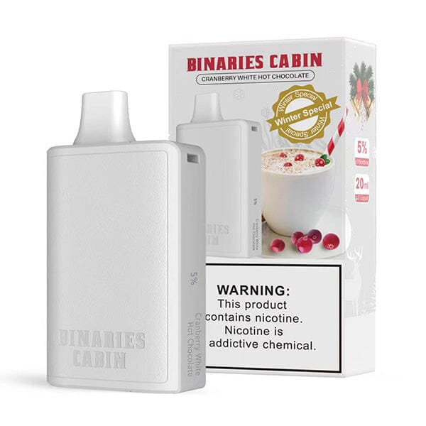 HorizonTech Binaries Cabin Disposable 10,000 puffs 20mL cranberry white hot chocolate