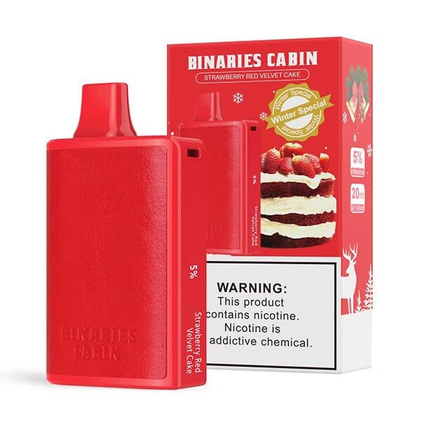 HorizonTech Binaries Cabin Disposable 10,000 puffs 20mL strawberry red velvet cake