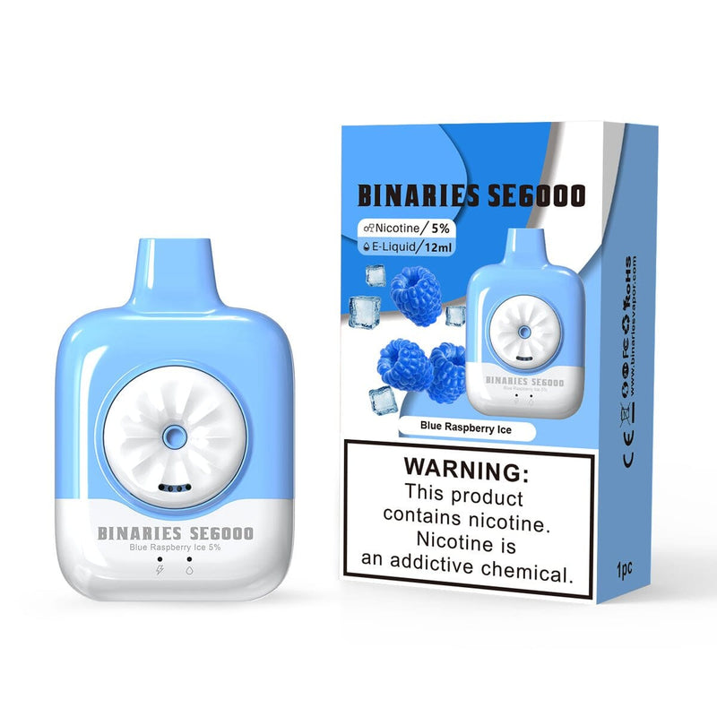 HorizonTech – Binaries Cabin Disposable SE | 6000 Puffs | 12mL | 50mg Blue Raspberry Ice with Packaging