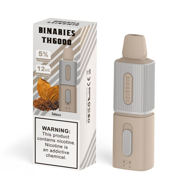 HorizonTech – Binaries Cabin Disposable TH | 6000 Puffs | 12mL | 50mg Tobacco with packaging