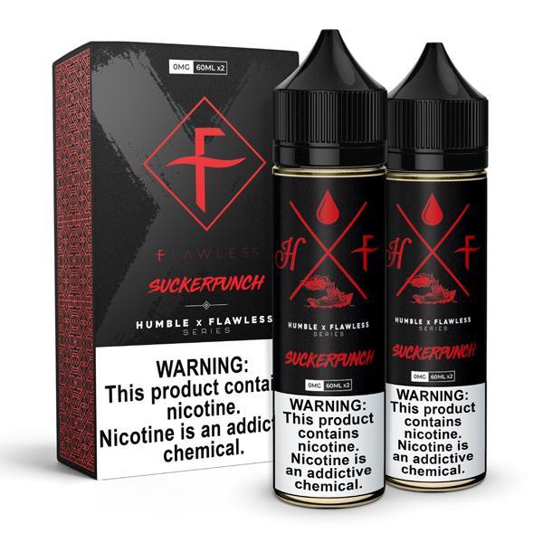 Suckerpunch by Humble x Flawless Collaboration 120ml with packaging