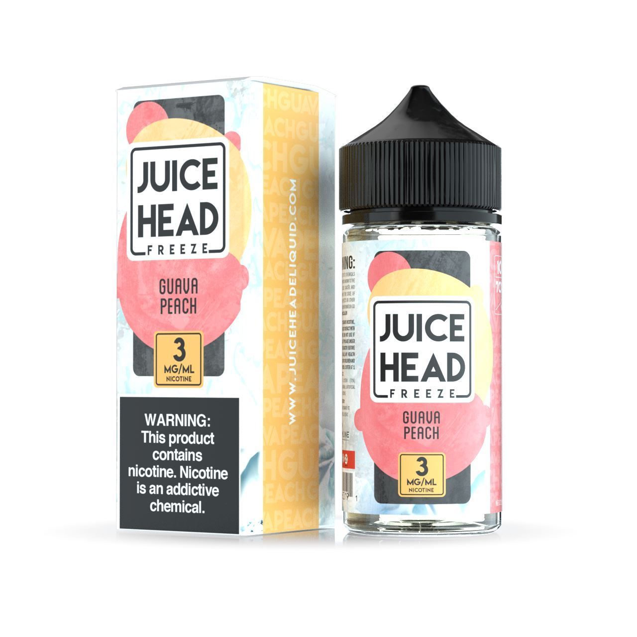 Guava Peach by Juice Head Freeze 100ml with packaging