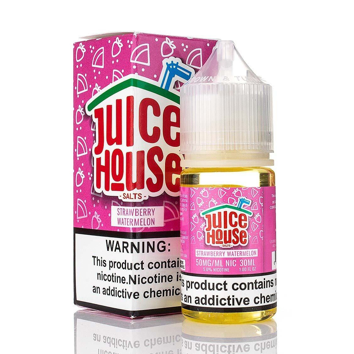 JUICE HOUSE SALTS | Strawberry Watermelon 30ML eLiquid with packaging