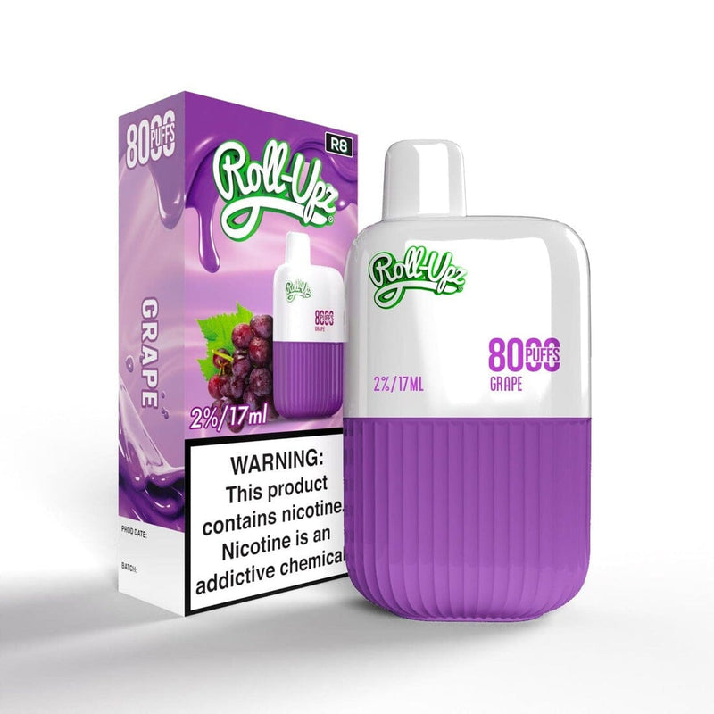 Juice Roll-Upz Disposable | 8000 puffs | 15mL - Grape with packaging