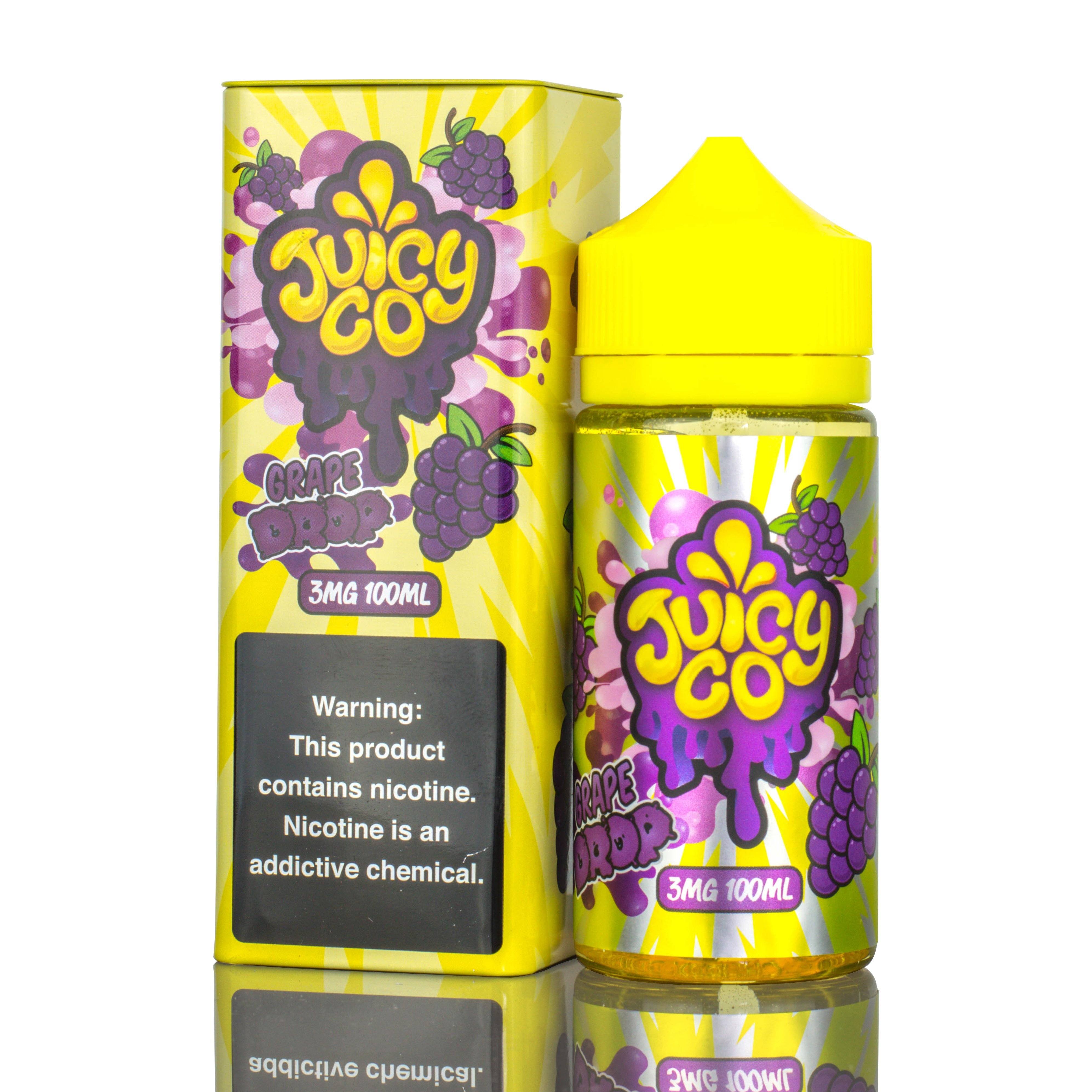 Juicy Co | Grape Drop eLiquid with packaging