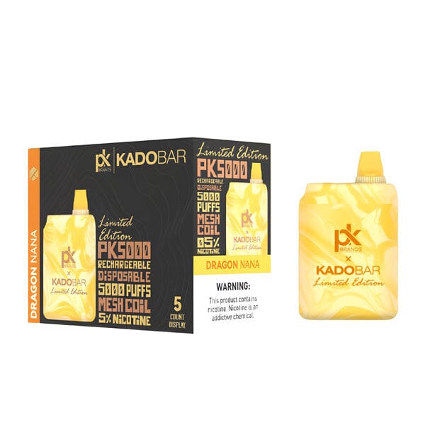 KadoBar X PK5000 Disposable | 5000 Puffs | 14mL | 5% Dragon Nana with packaging