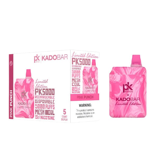 KadoBar X PK5000 Disposable | 5000 Puffs | 14mL | 5% Pink Punch with packaging