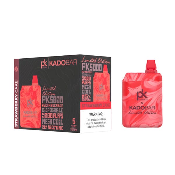 KadoBar X PK5000 Disposable | 5000 Puffs | 14mL | 5% Strawberry Cake with Packaging