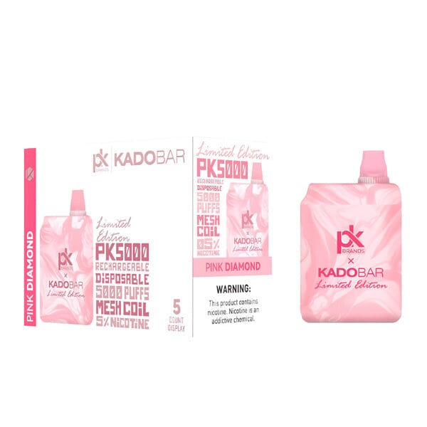 KadoBar X PK5000 Disposable | 5000 Puffs | 14mL | 5% Pink Diamond with Packaging