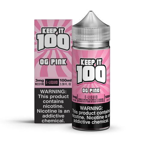Keep It 100 | OG Pink 100ML eLiquid with packaging