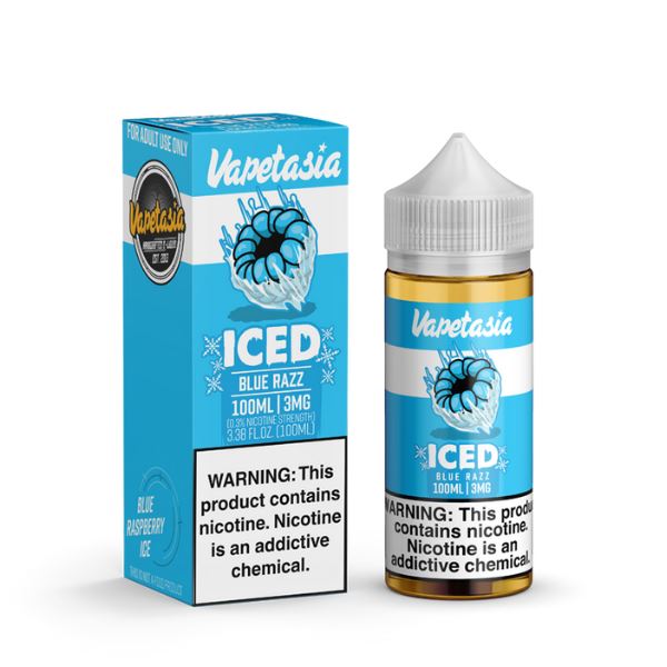 Killer Fruits Blue Razz Iced by Vapetasia Synthetic 100ml with packaging