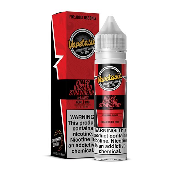 Killer Kustard Strawberry by Vapetasia 60ml with Packaging