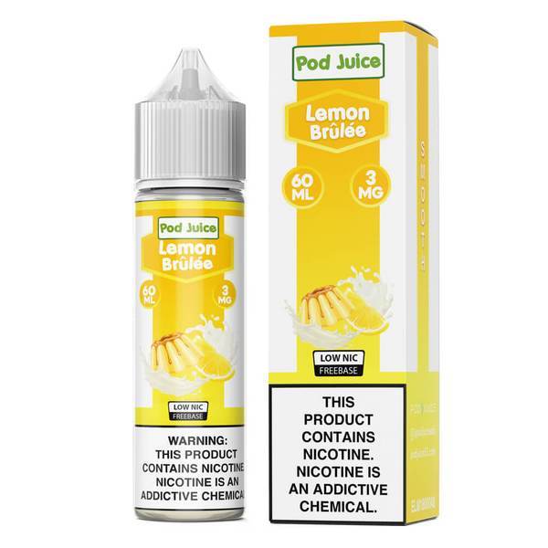 Lemon Brulee by POD JUICE 60ML with packaging