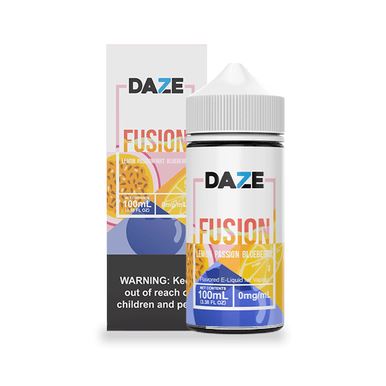 Lemon Passionfruit Blueberry by 7 Daze E-Liquid 100mL with Packaging