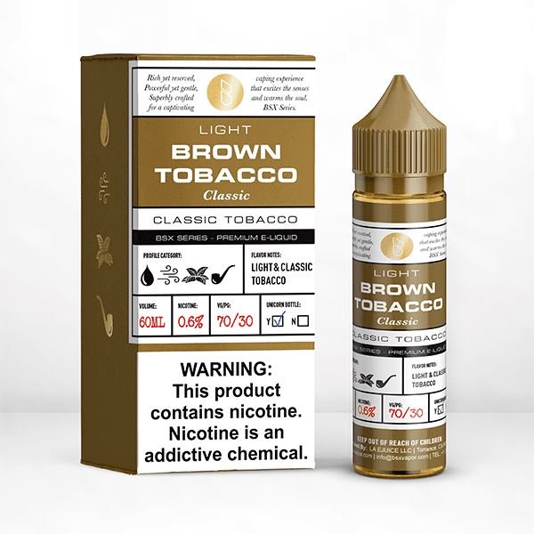 Light Classic Brown Tobacco by BSX TFN 60ml with Packaging