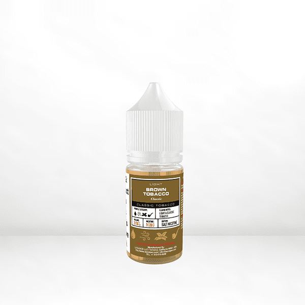Light Classic Brown Tobacco by Glas BSX Salts TFN 30ml with Packaging
