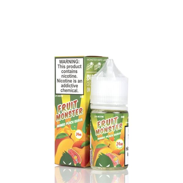 Mango Peach Guava By Fruit Monster Salts E-Liquid with packaging